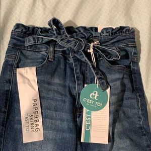 Vici paperbag skinny jeans brand new with tags